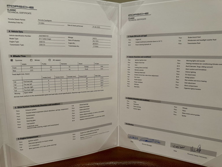 Porsche 911 Turbo 3.0 (US)