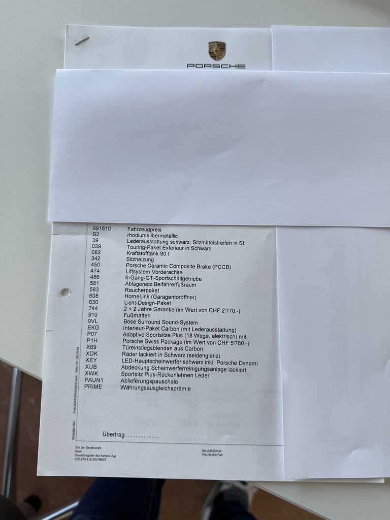 Porsche 991 GT3 Touring