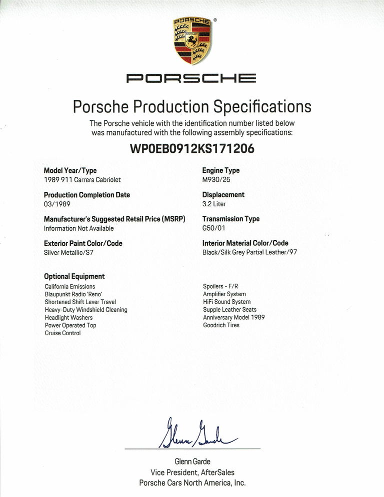 Porsche 911 Carrera 3.2 “25 Jahre 911”