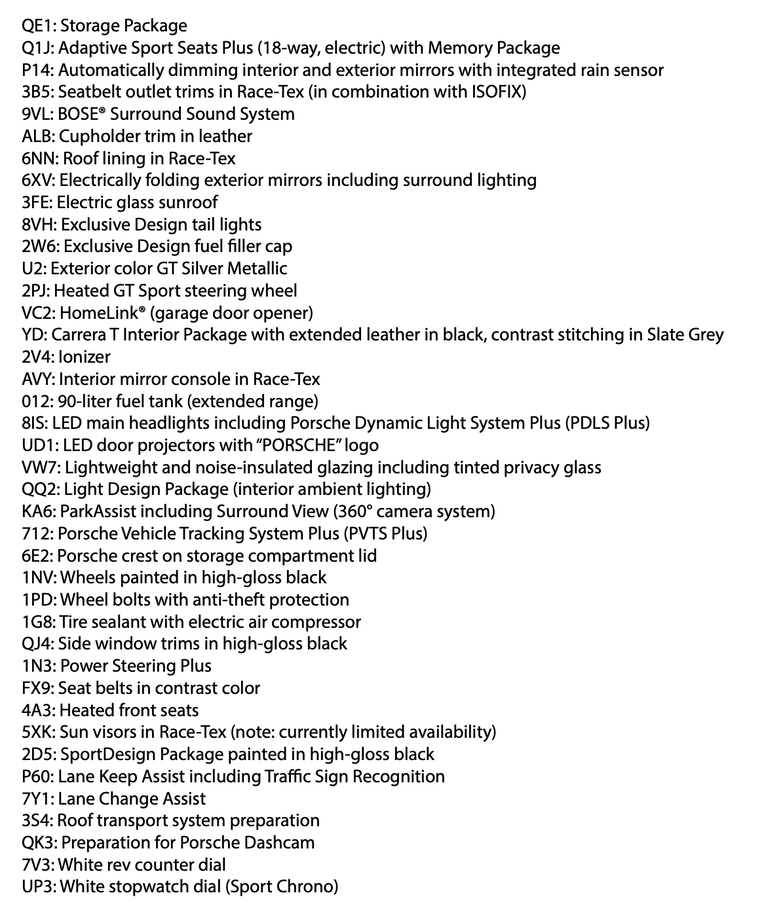 Porsche 992 Carrera T