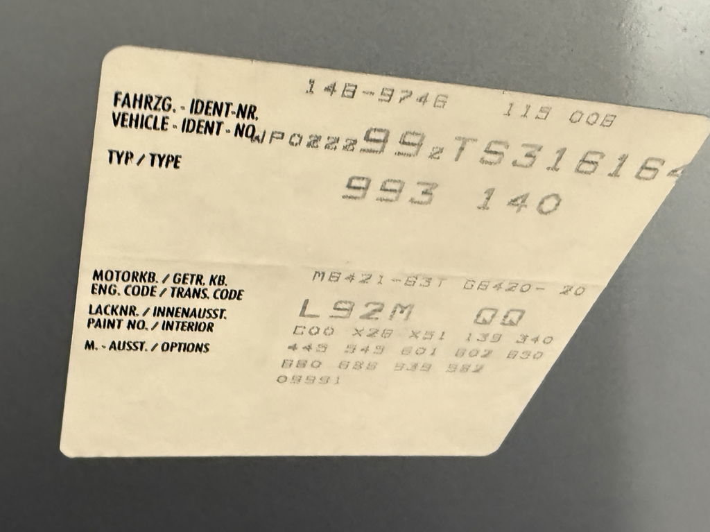 Porsche 993 Carrera 4S