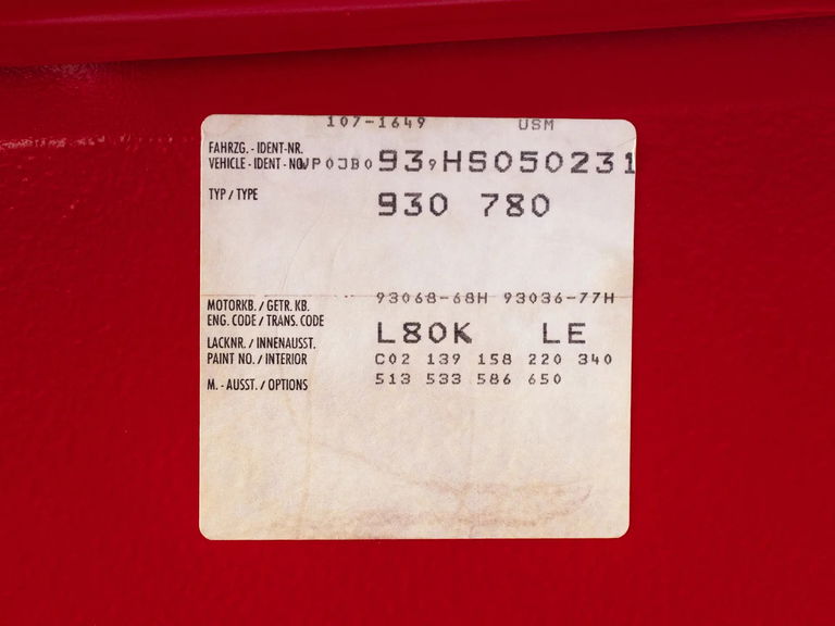 Porsche 911 Turbo 3.3 (US)