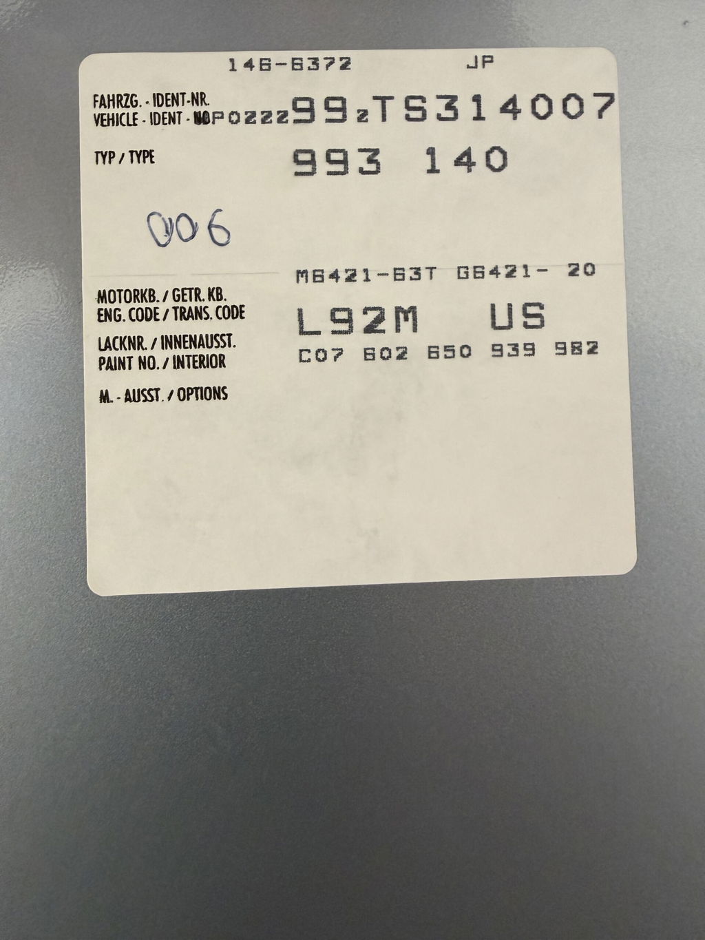 Porsche 993 Carrera 4S