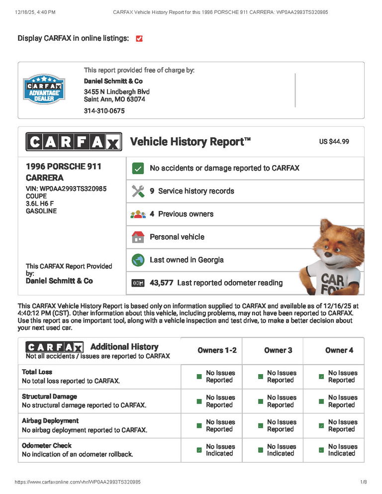 Porsche 993 Carrera 4S