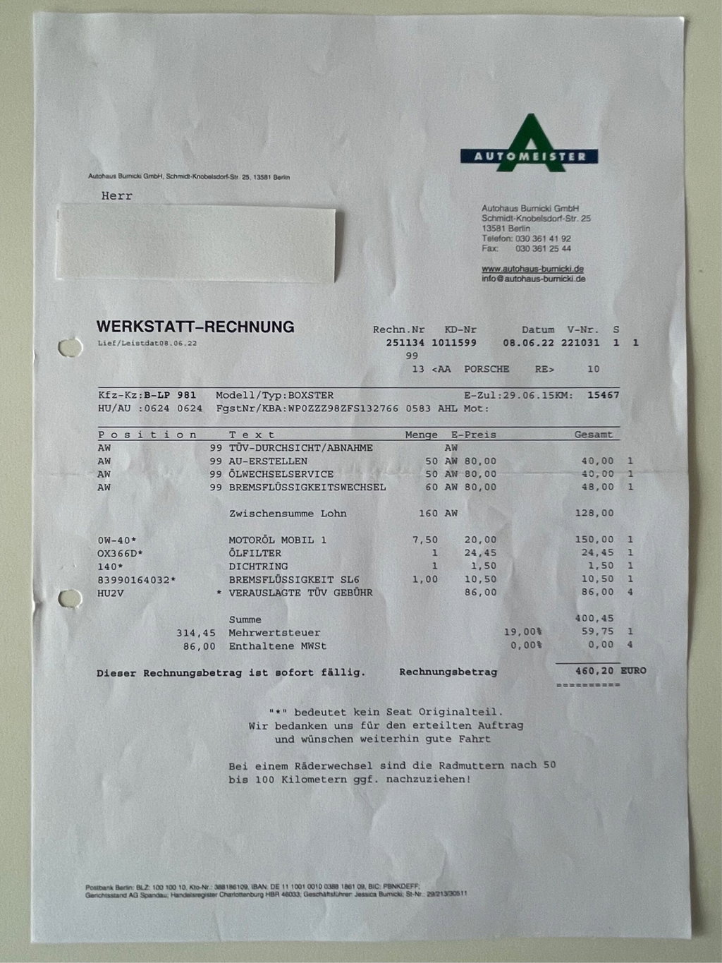 Porsche 981 Boxster GTS