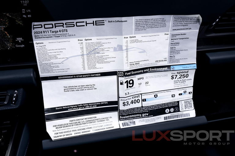 Porsche 992 Targa 4 GTS