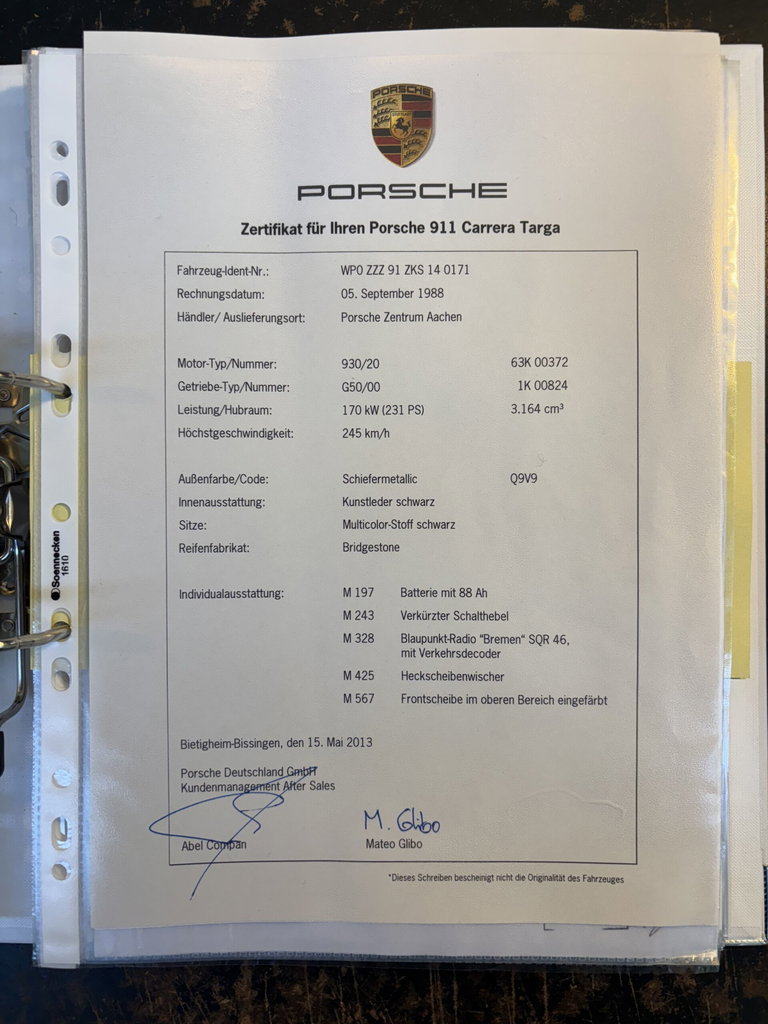 Porsche 911 Carrera 3.2