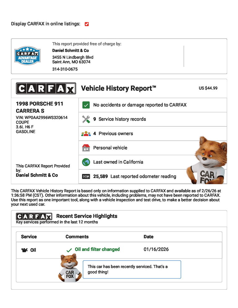 Porsche 993 Carrera S