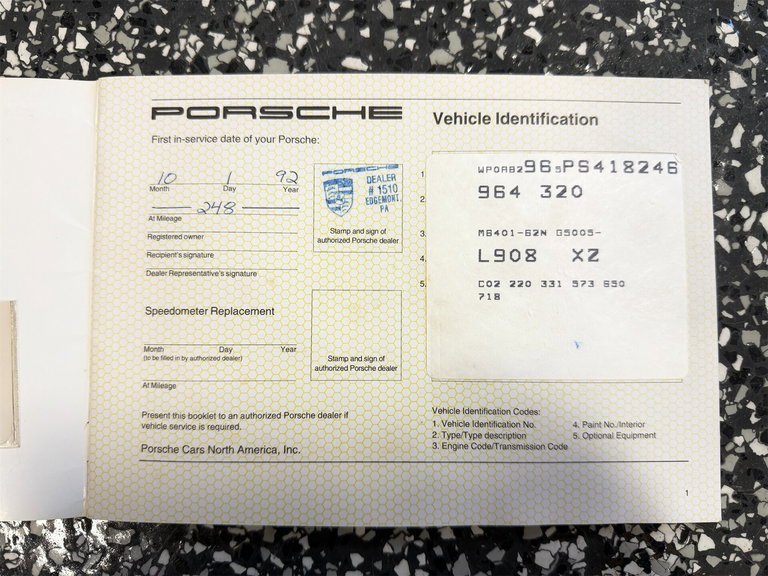 Porsche 964 Carrera RS America