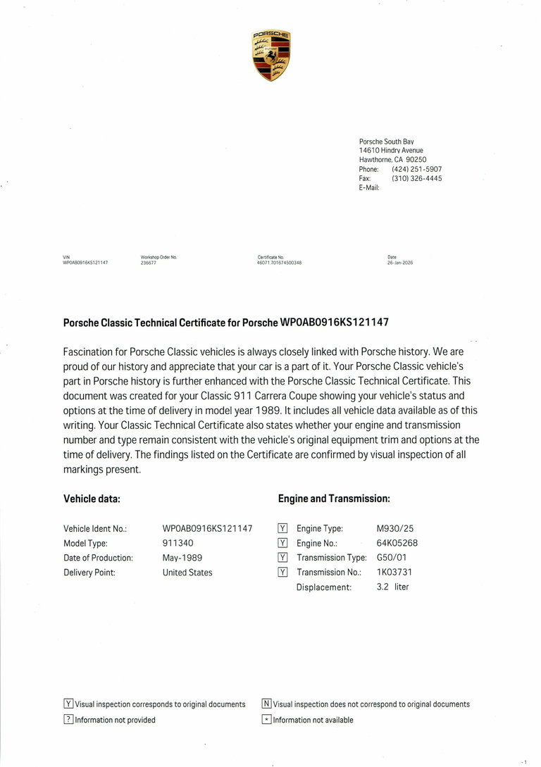 Porsche 911 Carrera 3.2 “25 Jahre 911”