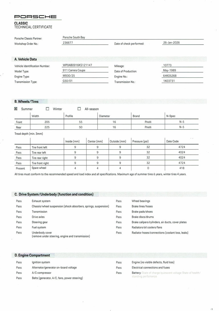 Porsche 911 Carrera 3.2 “25 Jahre 911”