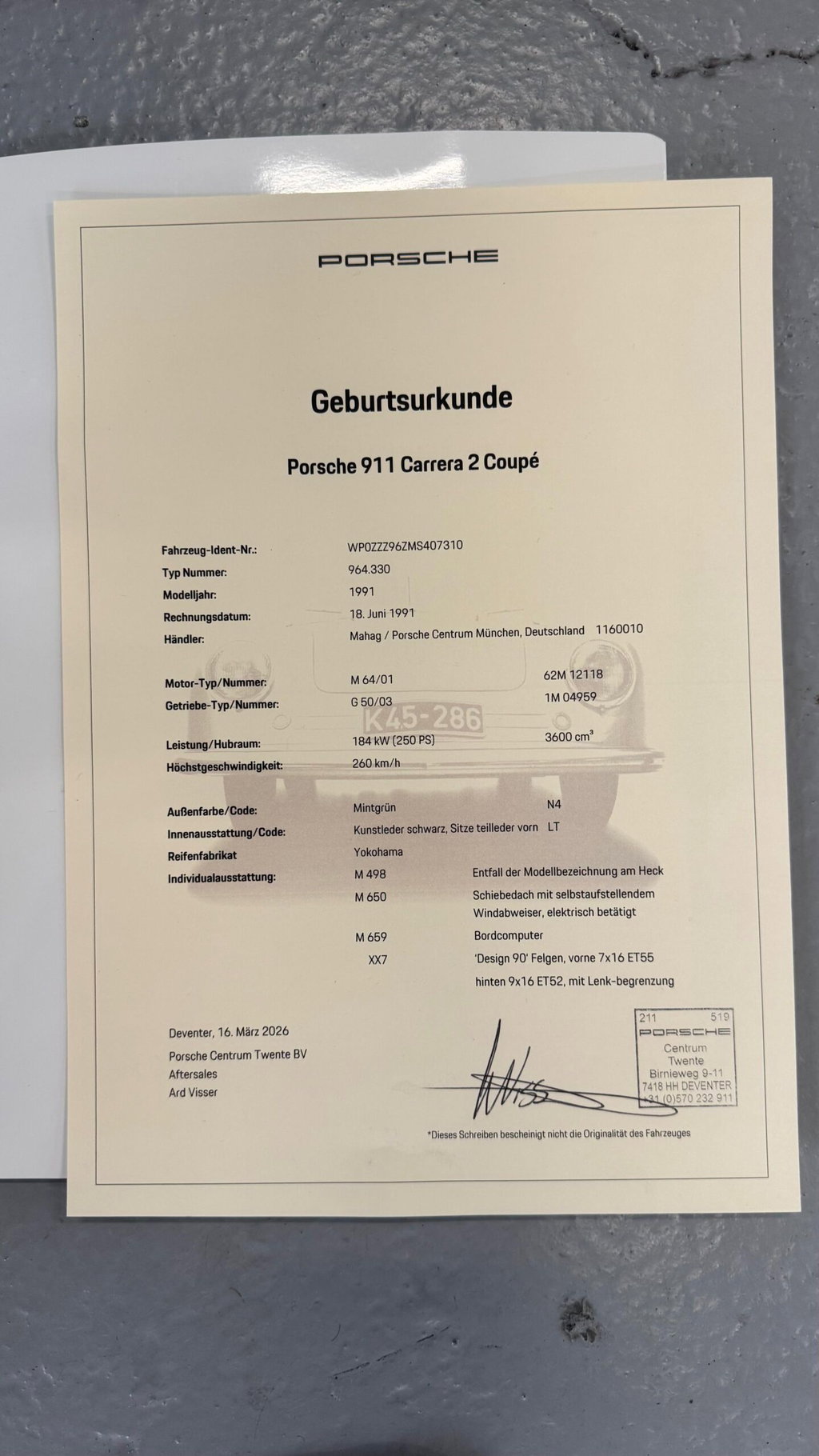 Porsche 964 Carrera 2