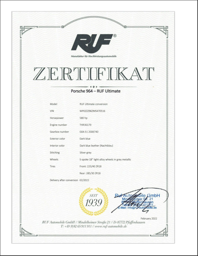 Porsche RUF Ultimate