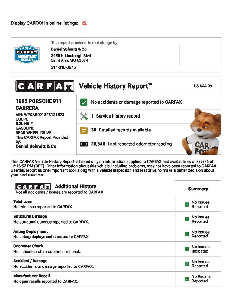 Porsche 911 Carrera 3.2 WTL