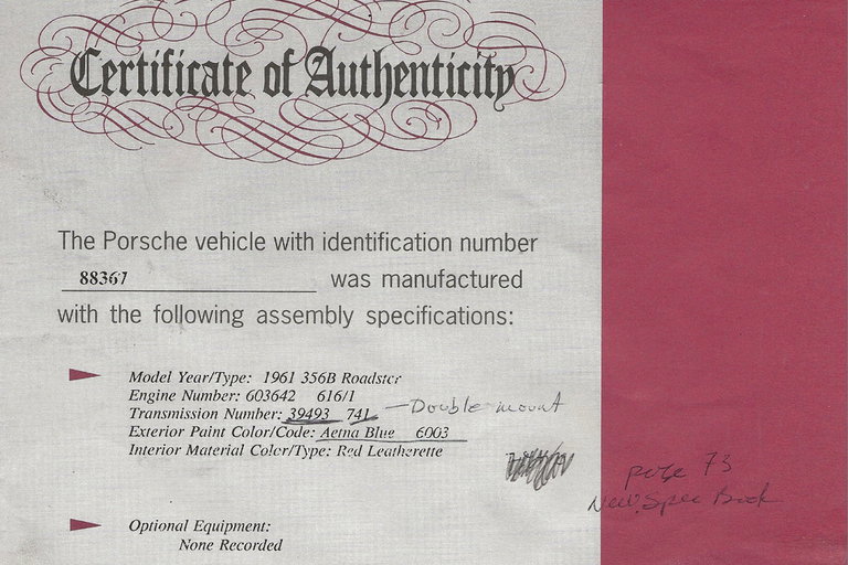 Porsche 356 B 1600 Roadster