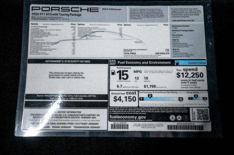 Porsche 992.2 GT3 Touring