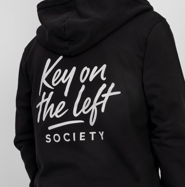 Giacca con cappuccio Key on the left backprint