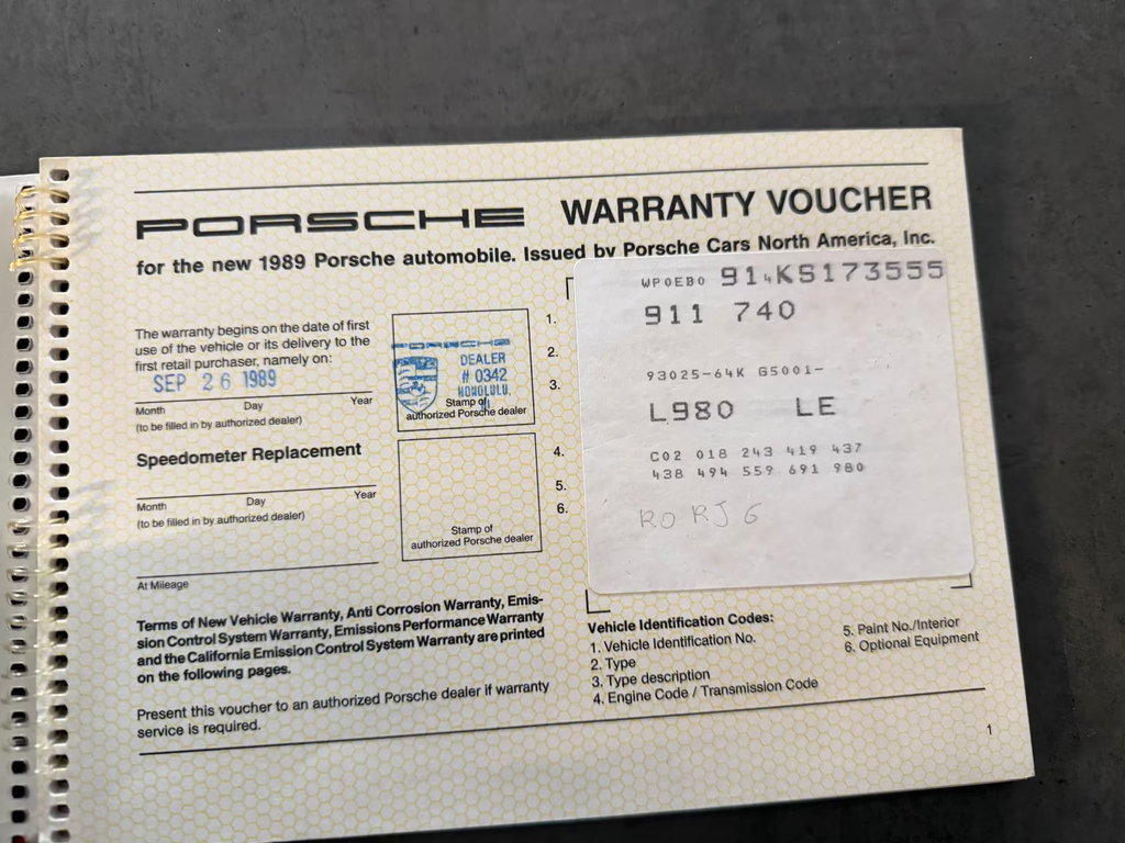 Porsche 911 Carrera 3.2 Speedster (US)