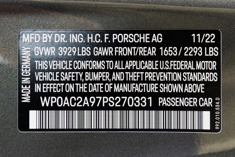 Porsche 992 GT3