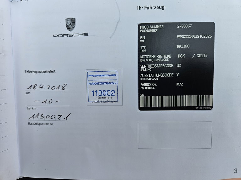 Porsche 991.2 Carrera T