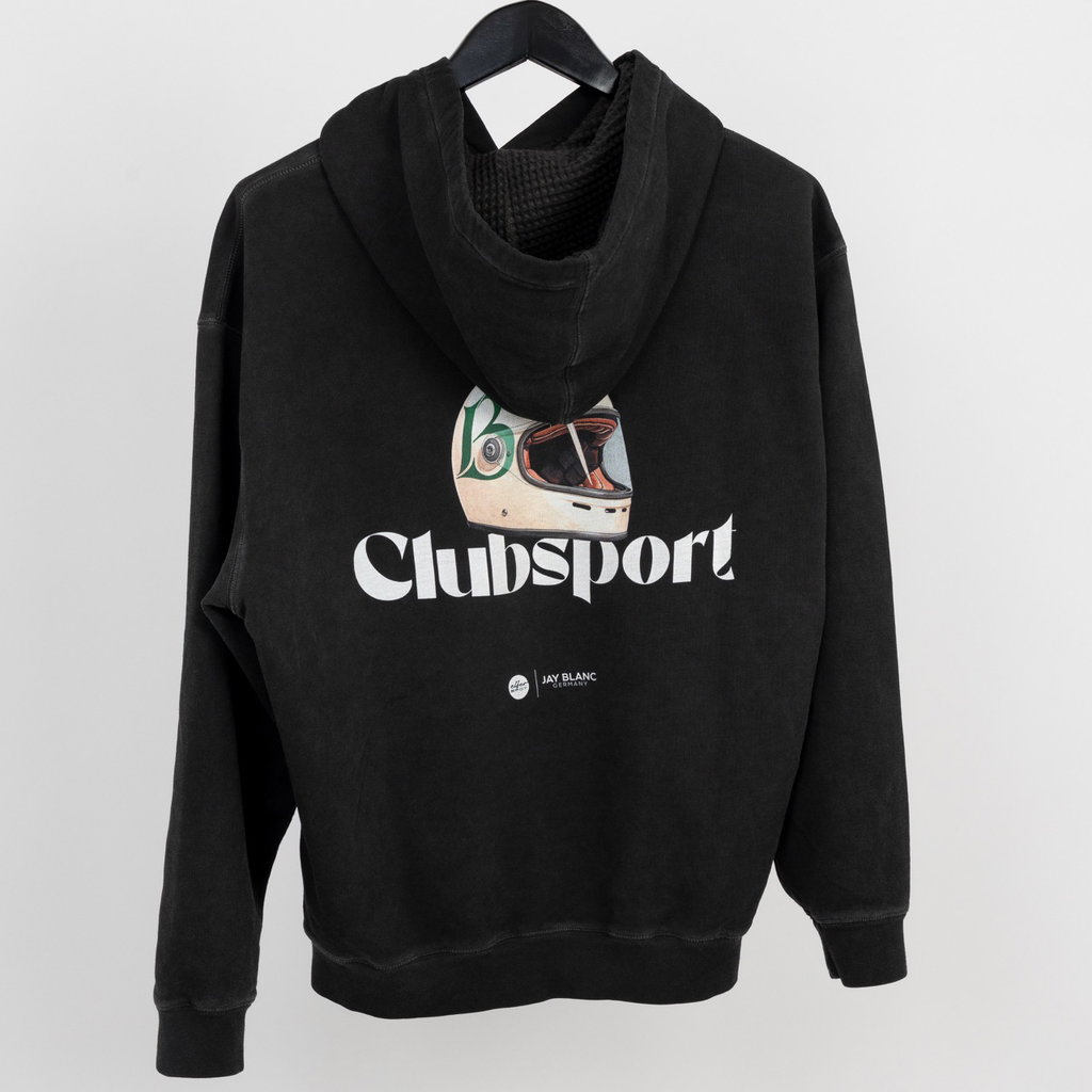 Large (Hoodie Clubsport Black Jay Blanc Elferspot 5)