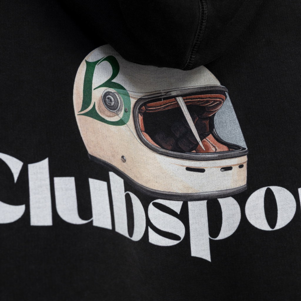 Large (Hoodie Clubsport Black Jay Blanc Elferspot 6)