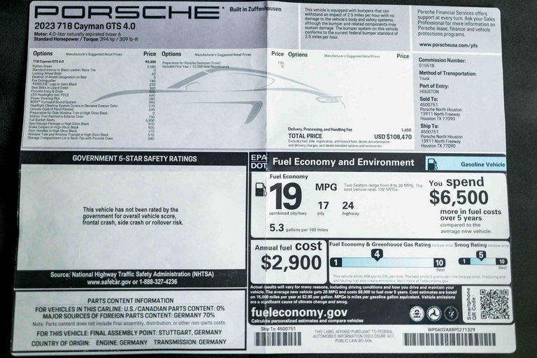 Porsche 718 Boxster GTS 4.0