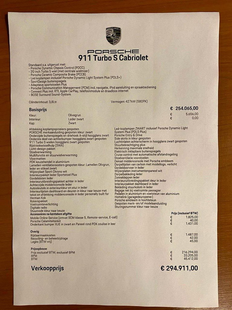 Porsche 991.2 Turbo S