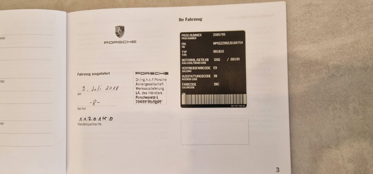 Porsche 991.2 GT3 Touring