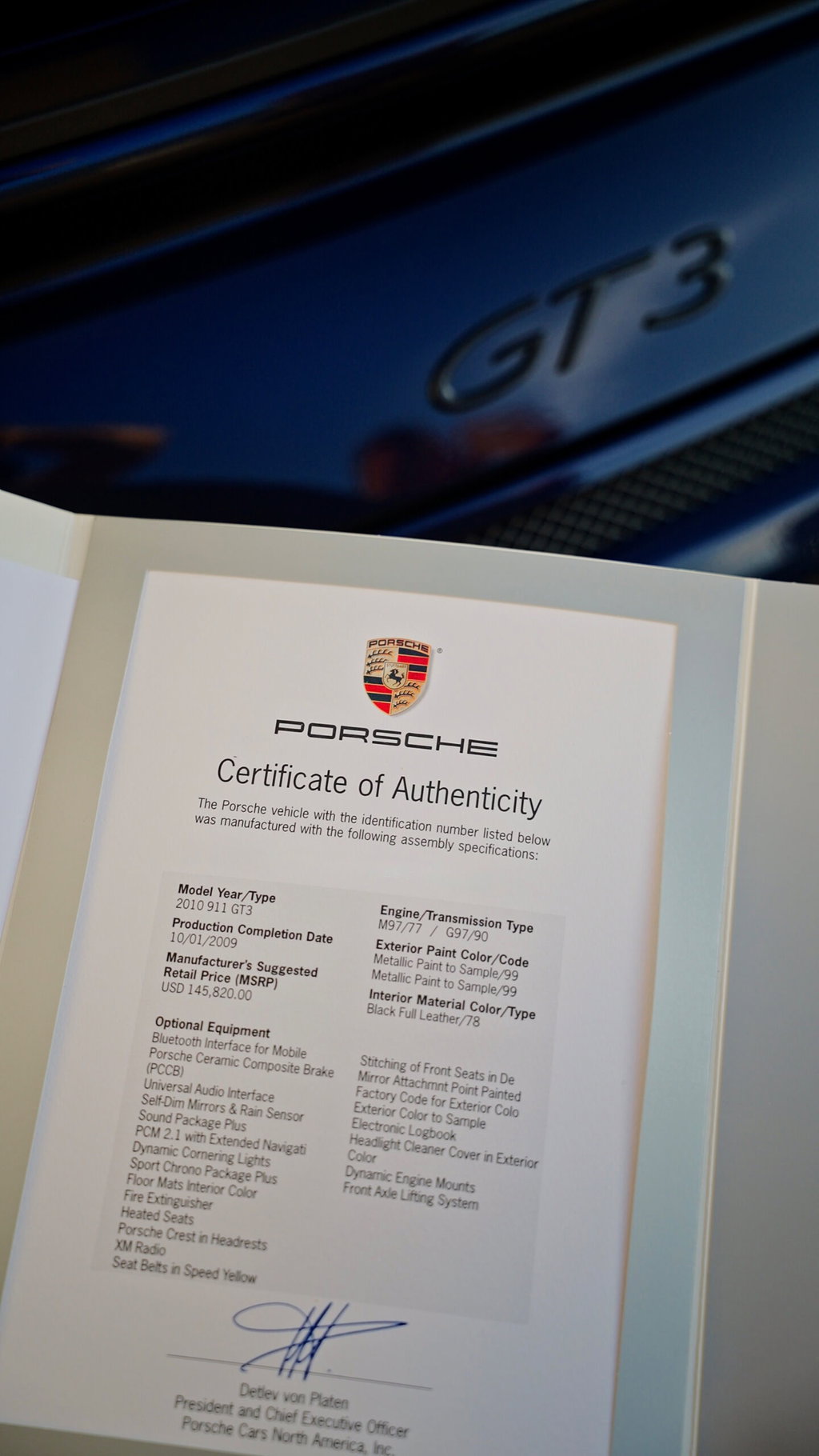 Porsche 997.2 GT3