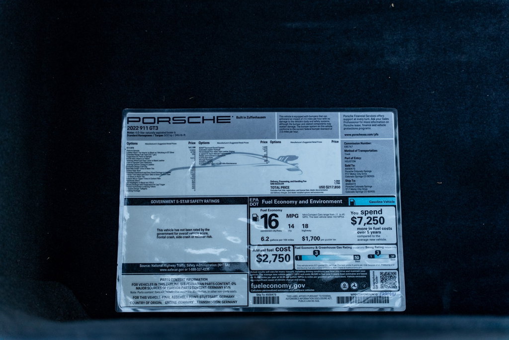 Porsche 992 GT3