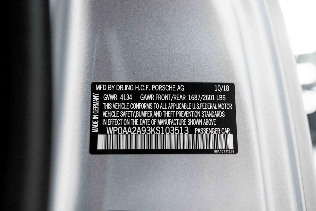 Porsche 991.2 Carrera T