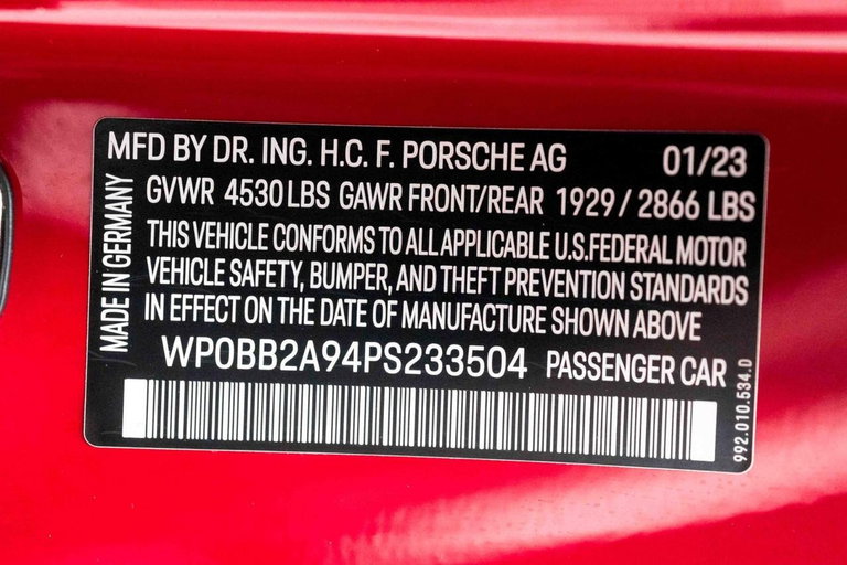 Porsche 992 Targa 4 GTS