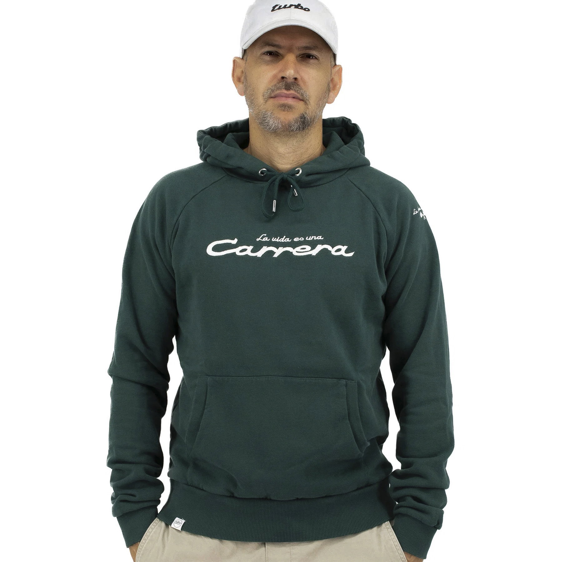 Hoodie La vida es una Carrera