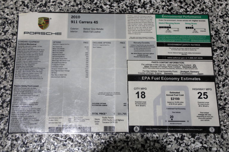 Porsche 997.2 Carrera 4S