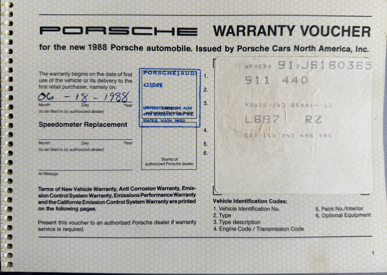 Porsche 911 Carrera 3.2 (US)