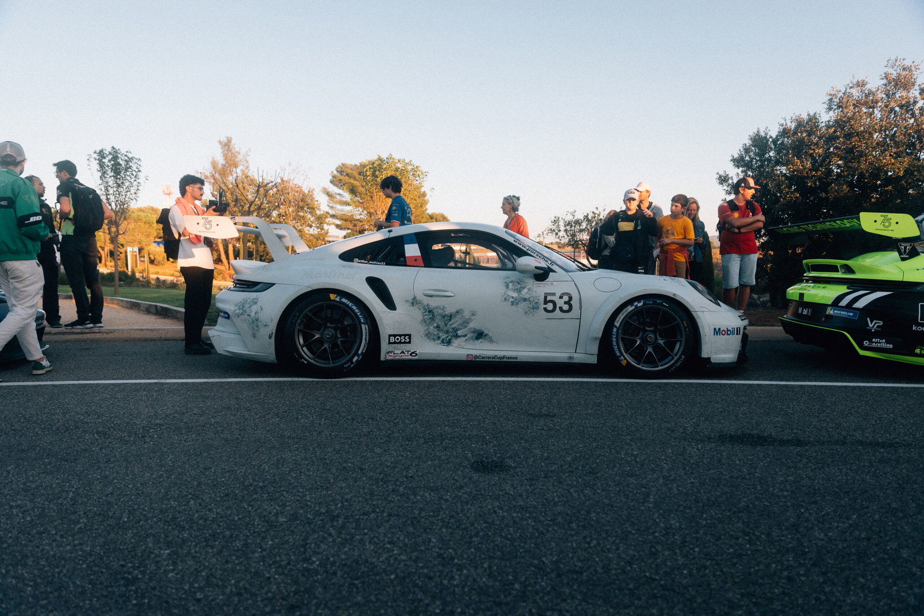 Arthur Mathieu Porsche 911 GT3 Cup art car Daniel Arsham