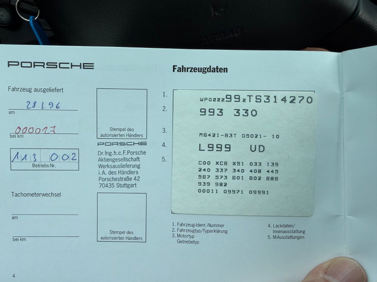 Porsche 993 Carrera 3.8