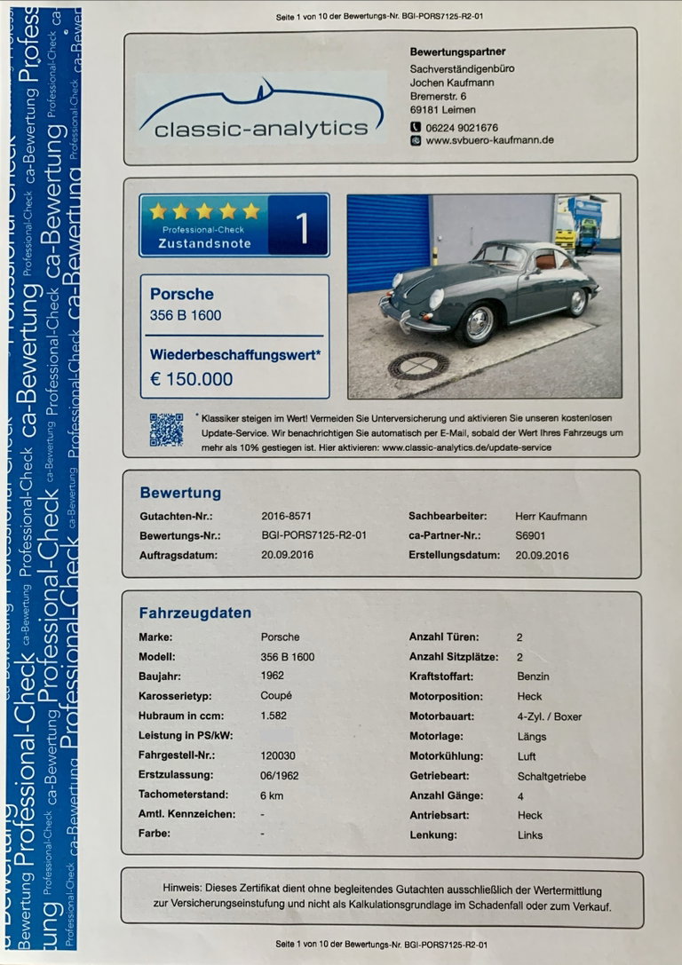 Porsche 356 B 1600