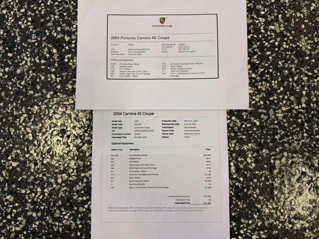 Porsche 996.2 Carrera 4S