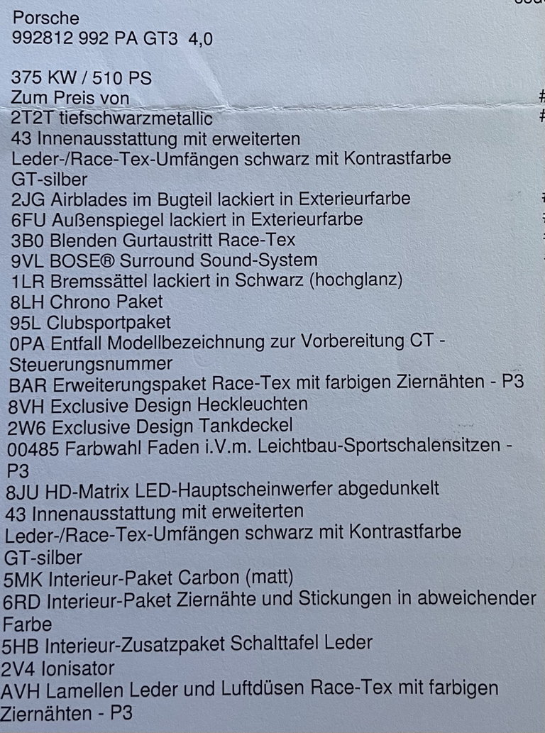 Porsche 992.2 GT3